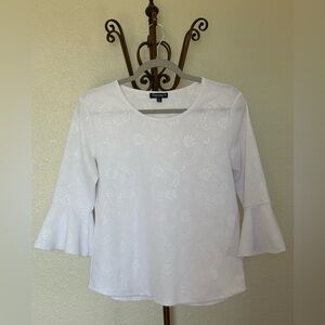 Chances R Floral White Blouse